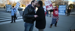 Supreme Court Hears Arguments On California's Prop 8 And Defense Of Marriage Act